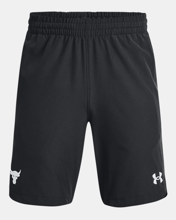 Boys' Project Rock Woven Shorts in Black image number 0